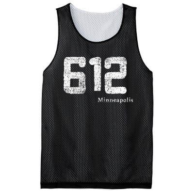 Distressed 612 Area Code Minneapolis Minnesota Mesh Reversible Basketball Jersey Tank