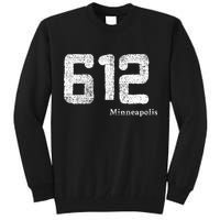 Distressed 612 Area Code Minneapolis Minnesota Tall Sweatshirt