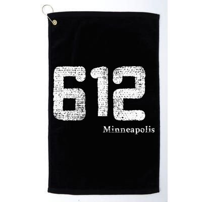 Distressed 612 Area Code Minneapolis Minnesota Golf Towel