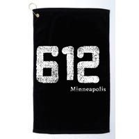 Distressed 612 Area Code Minneapolis Minnesota Golf Towel