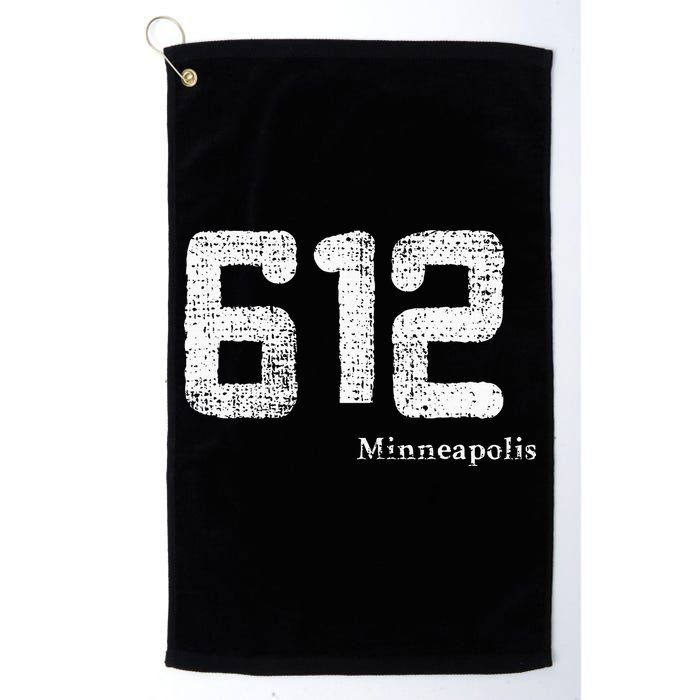 Distressed 612 Area Code Minneapolis Minnesota Golf Towel
