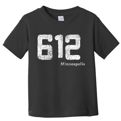 Distressed 612 Area Code Minneapolis Minnesota Toddler T-Shirt