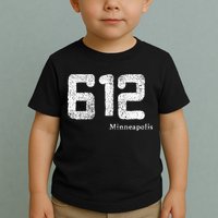 Distressed 612 Area Code Minneapolis Minnesota Toddler T-Shirt