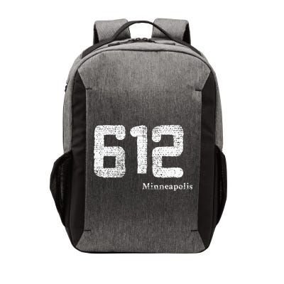 Distressed 612 Area Code Minneapolis Minnesota Vector Backpack