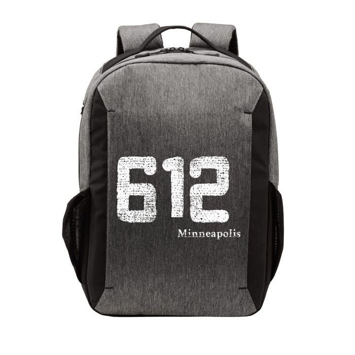 Distressed 612 Area Code Minneapolis Minnesota Vector Backpack