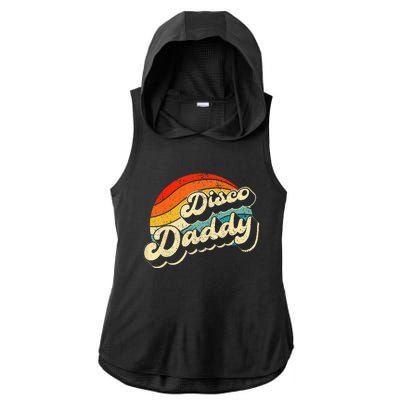 Disco 70's Costume Wo Retro Disco Daddy Ladies PosiCharge Tri-Blend Wicking Draft Hoodie Tank