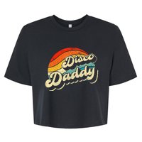 Disco 70's Costume Wo Retro Disco Daddy Bella+Canvas Jersey Crop Tee