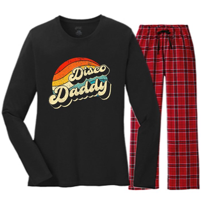 Disco 70's Costume Wo Retro Disco Daddy Women's Long Sleeve Flannel Pajama Set 