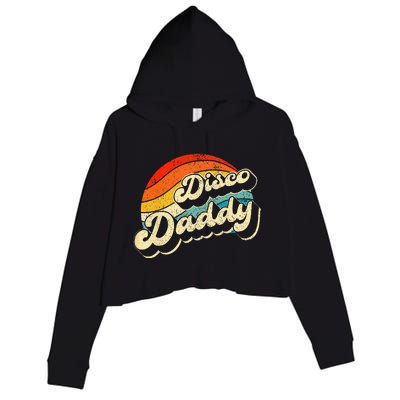 Disco 70's Costume Wo Retro Disco Daddy Crop Fleece Hoodie