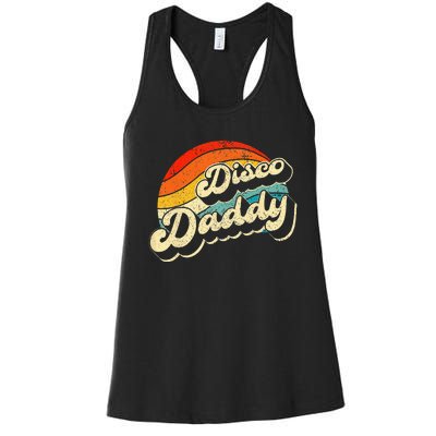 Disco 70's Costume Wo Retro Disco Daddy Women's Racerback Tank