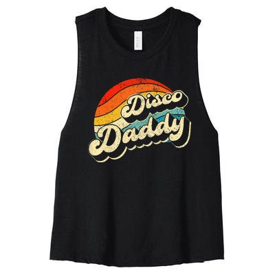 Disco 70's Costume Wo Retro Disco Daddy Women's Racerback Cropped Tank