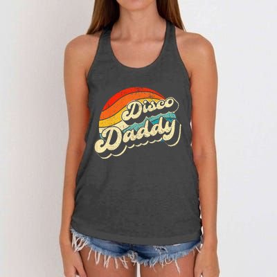 Disco 70's Costume Wo Retro Disco Daddy Women's Knotted Racerback Tank