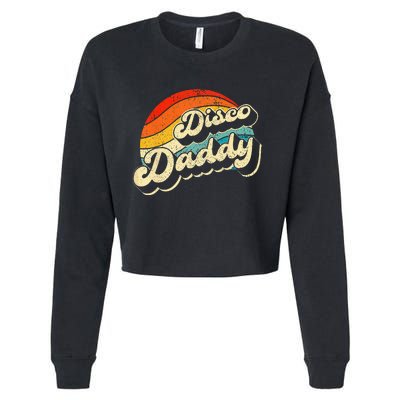 Disco 70's Costume Wo Retro Disco Daddy Cropped Pullover Crew