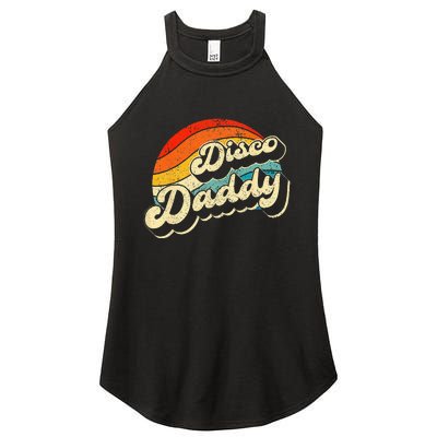 Disco 70's Costume Wo Retro Disco Daddy Women’s Perfect Tri Rocker Tank