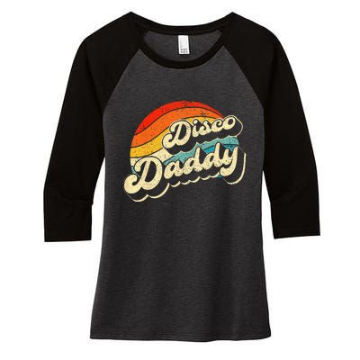 Disco 70's Costume Wo Retro Disco Daddy Women's Tri-Blend 3/4-Sleeve Raglan Shirt