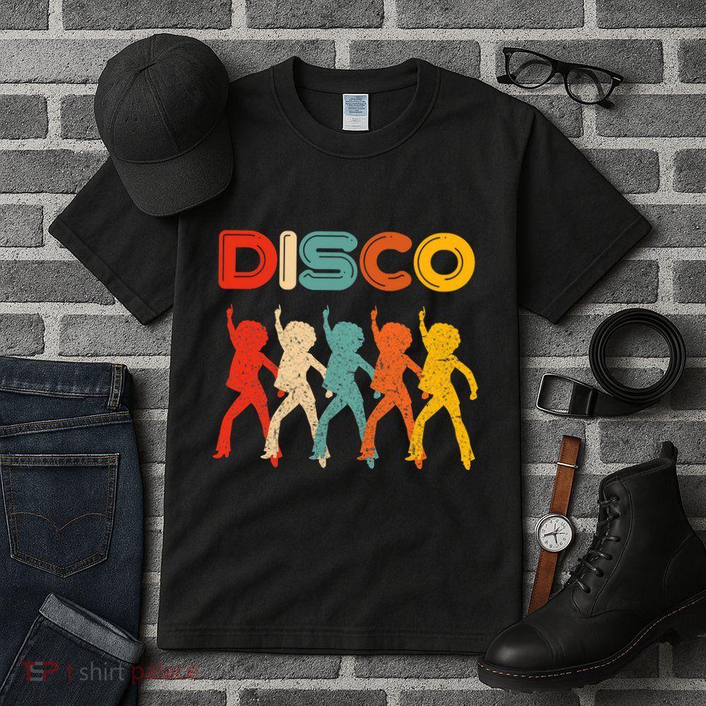 Disco 70s Disco Themed Vintage Retro Dancing Tall T-Shirt