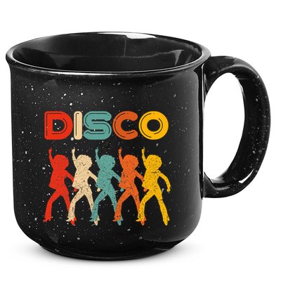 Disco 70s Disco Themed Vintage Retro Dancing 15oz Campfire Ceramic Mug