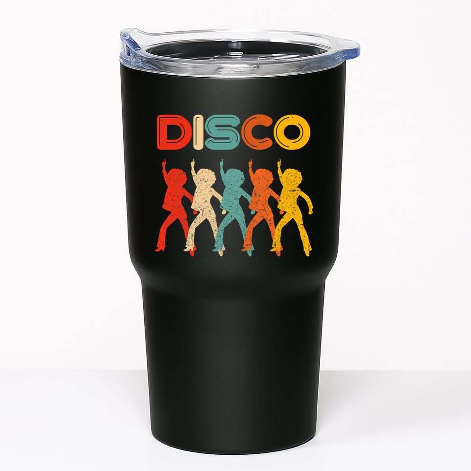 Disco 70s Disco Themed Vintage Retro Dancing Tumbler