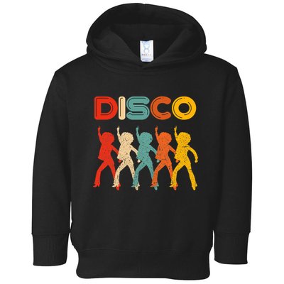 Disco 70s Disco Themed Vintage Retro Dancing Toddler Hoodie