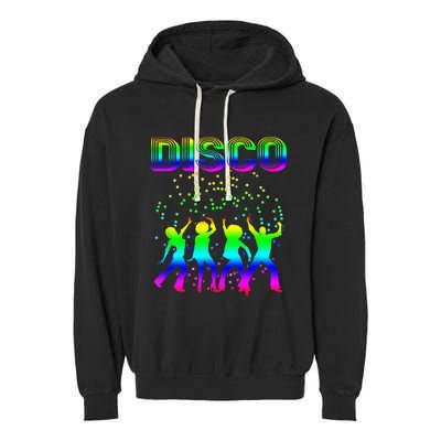 Disco 70s Disco Themed Vintage Retro Dancing Garment-Dyed Fleece Hoodie