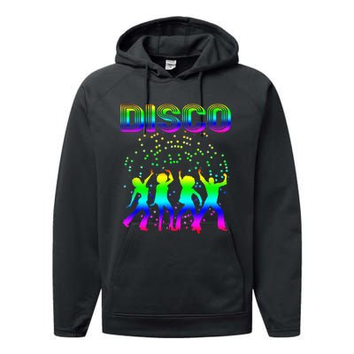 Disco 70s Disco Themed Vintage Retro Dancing Performance Fleece Hoodie