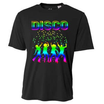 Disco 70s Disco Themed Vintage Retro Dancing Cooling Performance Crew T-Shirt