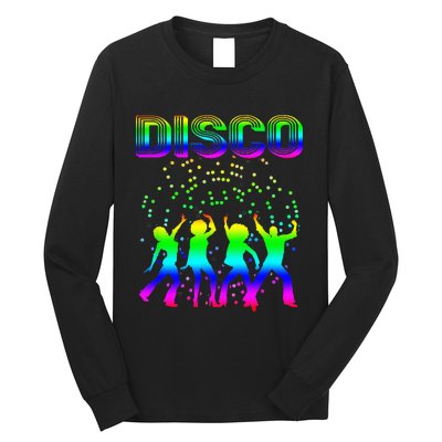 Disco 70s Disco Themed Vintage Retro Dancing Long Sleeve Shirt