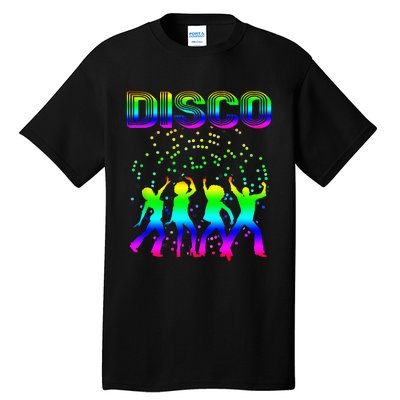 Disco 70s Disco Themed Vintage Retro Dancing Tall T-Shirt