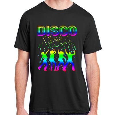 Disco 70s Disco Themed Vintage Retro Dancing Adult ChromaSoft Performance T-Shirt