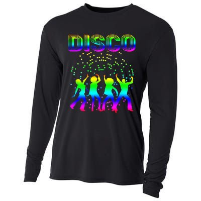 Disco 70s Disco Themed Vintage Retro Dancing Cooling Performance Long Sleeve Crew