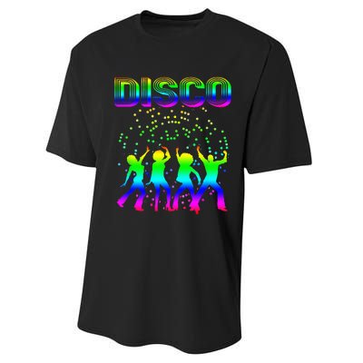 Disco 70s Disco Themed Vintage Retro Dancing Performance Sprint T-Shirt