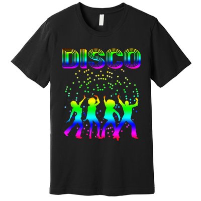 Disco 70s Disco Themed Vintage Retro Dancing Premium T-Shirt