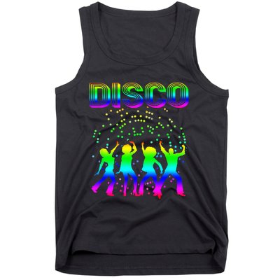 Disco 70s Disco Themed Vintage Retro Dancing Tank Top