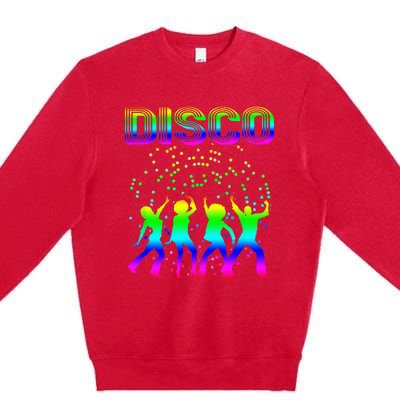 Disco 70s Disco Themed Vintage Retro Dancing Premium Crewneck Sweatshirt