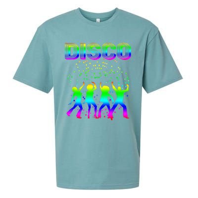 Disco 70s Disco Themed Vintage Retro Dancing Sueded Cloud Jersey T-Shirt