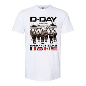 Dday 80th Anniversary Normandy Beach Landing Softstyle CVC T-Shirt