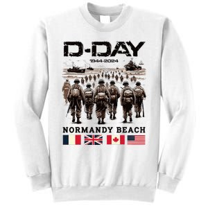 Dday 80th Anniversary Normandy Beach Landing Sweatshirt