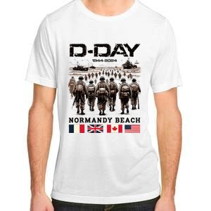 Dday 80th Anniversary Normandy Beach Landing Adult ChromaSoft Performance T-Shirt