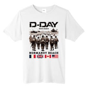 Dday 80th Anniversary Normandy Beach Landing Tall Fusion ChromaSoft Performance T-Shirt