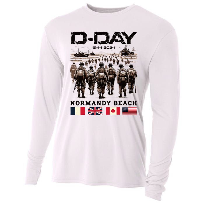 Dday 80th Anniversary Normandy Beach Landing Cooling Performance Long Sleeve Crew