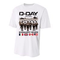 Dday 80th Anniversary Normandy Beach Landing Performance Sprint T-Shirt