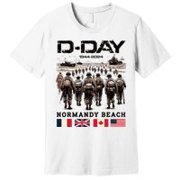 Dday 80th Anniversary Normandy Beach Landing Premium T-Shirt