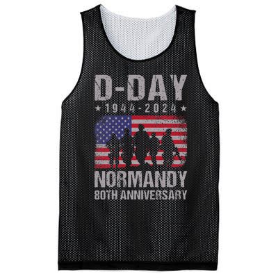 Dday 80th Anniversary 19442024 Normandy Us Flag D Day Mesh Reversible Basketball Jersey Tank