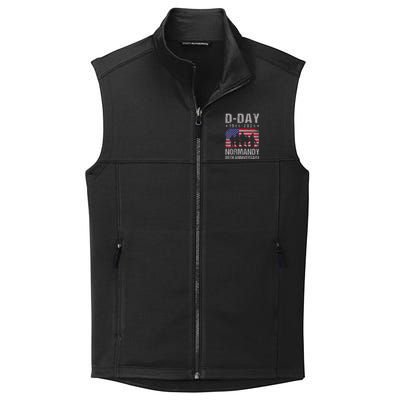 Dday 80th Anniversary 19442024 Normandy Us Flag D Day Collective Smooth Fleece Vest