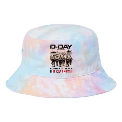 Dday 80th Anniversary Normandy Beach Landing History 1944 Tie Dye Newport Bucket Hat