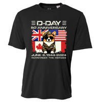 Dday 80th Anniversary Normandy Beachdog D Day Landing Cooling Performance Crew T-Shirt