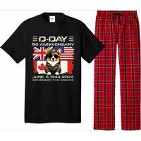 Dday 80th Anniversary Normandy Beachdog D Day Landing Pajama Set