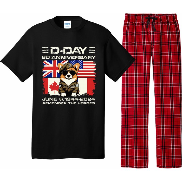 Dday 80th Anniversary Normandy Beachdog D Day Landing Pajama Set