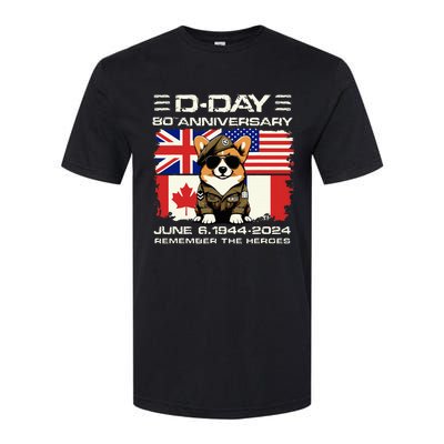 Dday 80th Anniversary Normandy Beachdog D Day Landing Softstyle® CVC T-Shirt