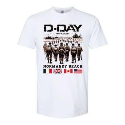 Dday 80th Anniversary Normandy Beach Landing History 1944 Softstyle CVC T-Shirt